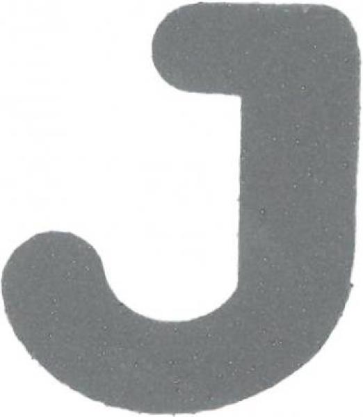 Bügelapplikation Reflex Buchstabe J  30x34mm